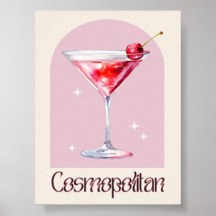 Cosmopolitische Kunstdrucke Bar Deco Cocktail Po Poster