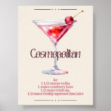 Cosmopolitische Kunstdrucke | Bar Deco Cocktail Po