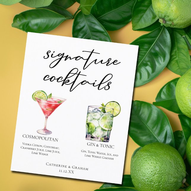 Cosmopolitisches Menü für Gin & Tonspur Cocktails (Von Creator hochgeladen)