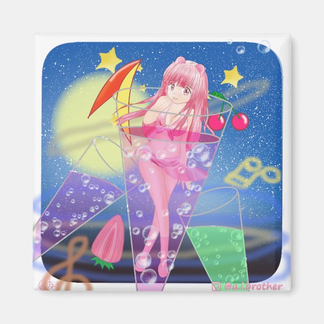 Cosmos Bachelor Party Magnet (Vorne)