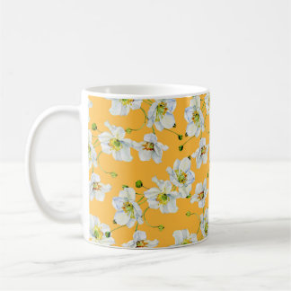 Cosmos Blume Aquarellmuster Kaffeetasse