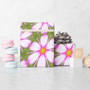 Cosmos-Blume-Muster Geschenkpapier