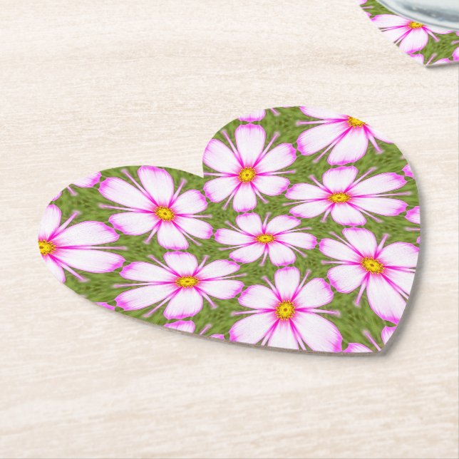 Cosmos-Blume-Muster Untersetzer (angewinkelt)