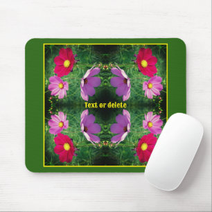 Cosmos Blume Trio Abstrakt Personalisiert Mousepad