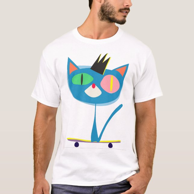 COSMOS Crowned Cat T-Shirt (Vorderseite)