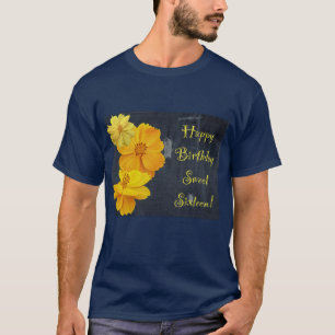 Cosmos Floral Birthday 16 . Geburtstag T-Shirt