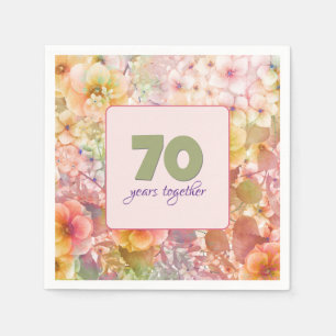 Cosmos Floral Garden zum 70. Jubiläum Serviette