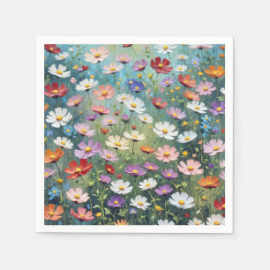 Cosmos Garden Abstrakt Serviette