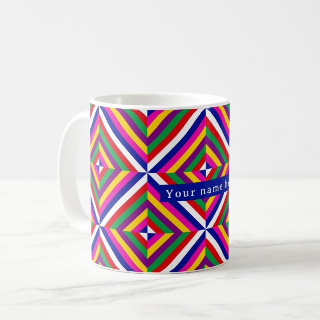 Cosmos-infinite Personalized Mug - White/Blue Kaffeetasse (Vorderseite Links)
