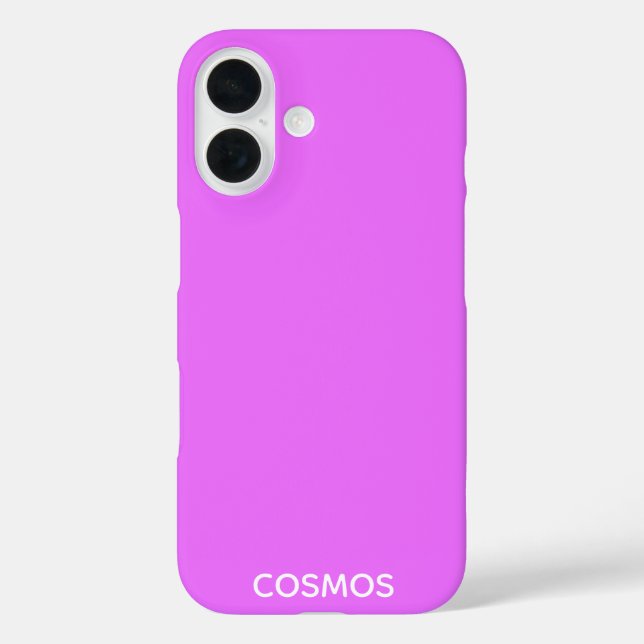 Cosmos lila Farbname Case-Mate iPhone Hülle (Rückseite)