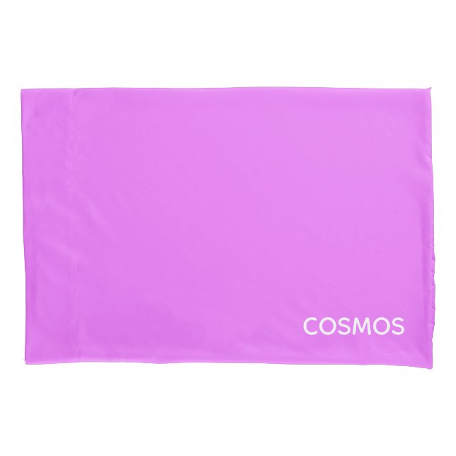 Cosmos lila Farbname Kissenbezug (Vorderseite)