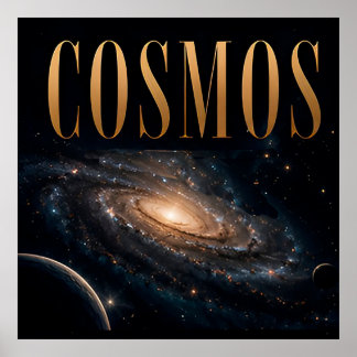 Cosmos Luxus-Weltraum-Editorial-Grafik Poster