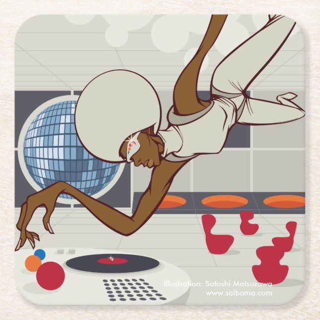 Cosmos Rechteckiger Pappuntersetzer (Vorderseite)