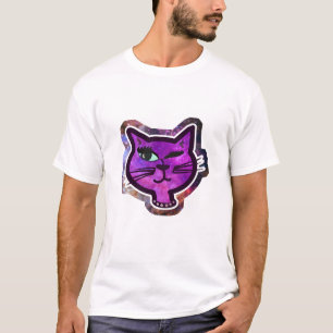 Cosmos Sparkle Winking Cat T - Shirt