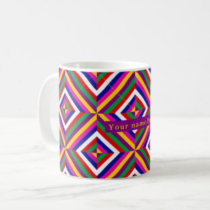 Cosmos-unendliche Personalisierte Tasse - Gelb/Pur