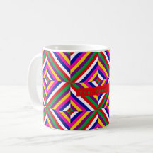 Cosmos-unendliche Personalisierte Tasse - Grün/Rot