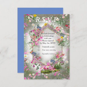 Cosmos Wilderness Wild-Blume RSVP Karte