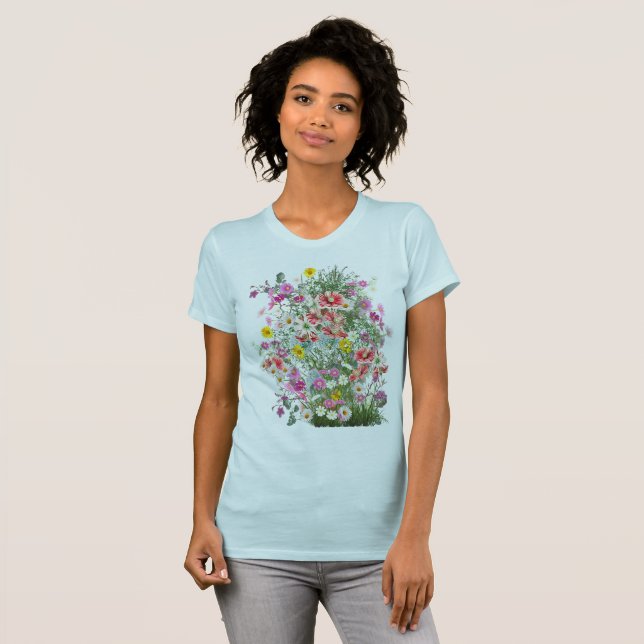 Cosmos Wilderness Wild-Blume T-Shirt (Vorne ganz)