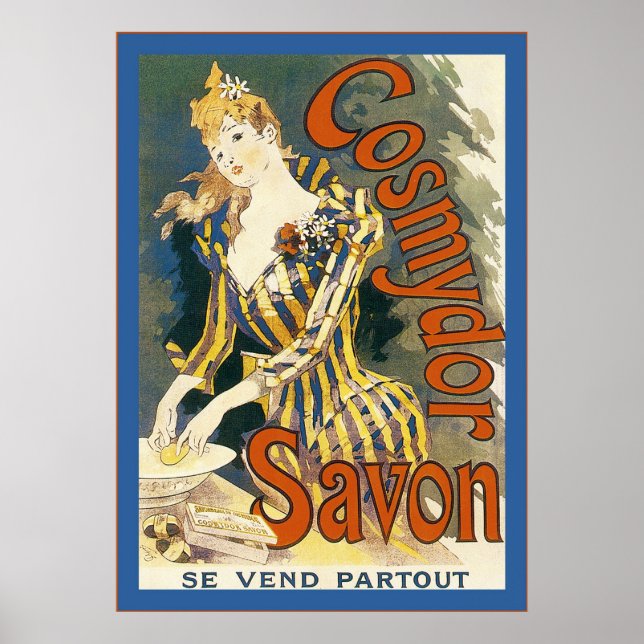 Cosmydor Savon ~ Vintage französische Werbung Poster (Vorne)