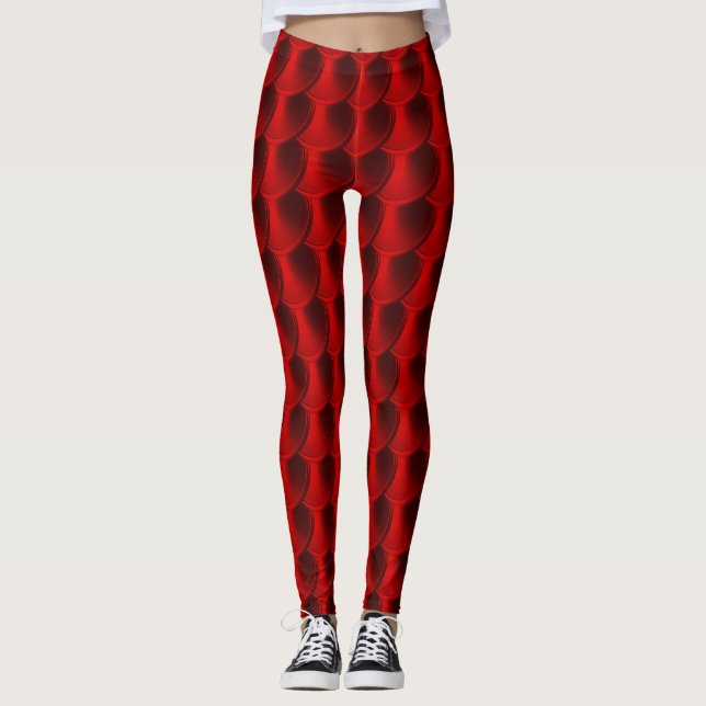Cosplay-Leggings in Red Dragon Leggings (Vorderseite)