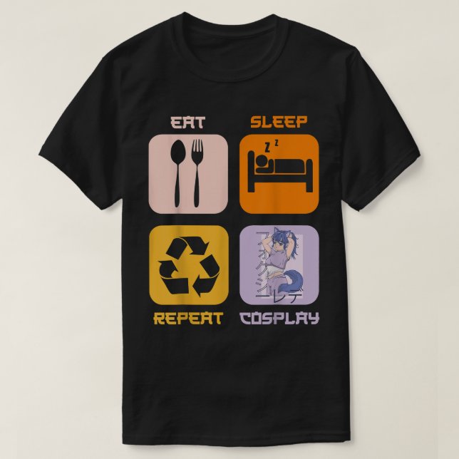 Cosplay Manga T-S T-Shirt (Design vorne)