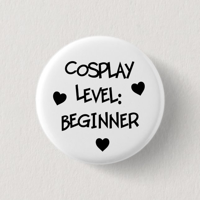 Cosplay Niveau: Anfänger-Knopf Button (Vorderseite)