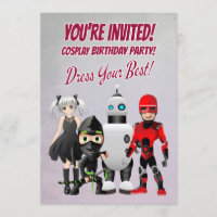 Cosplay Thema Geburtstagsparty mit Charakteren