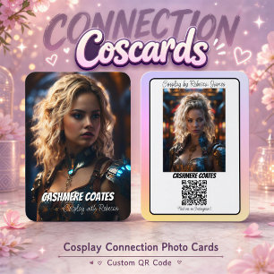 Cosplay-Verbindungs-Reflexions-QR-Code-Coscard Visitenkarte