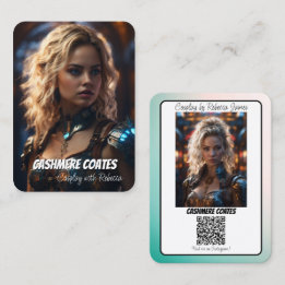 Cosplay-Verbindungs-Reflexions-QR-Code-Coscard Visitenkarte