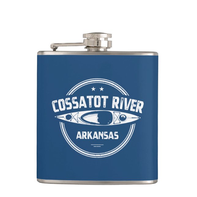 Cossatot River Arkansas Kayaking Flachmann (Vorderseite)