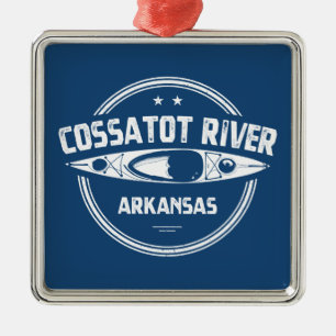Cossatot River Arkansas Kayaking Ornament Aus Metall