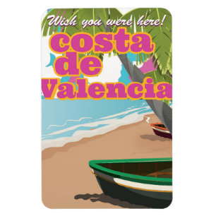 Costa Blanca Vintage Reiseposter Magnet