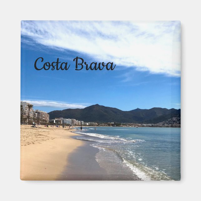 Costa Brava, Spanien - Beach Foto Magnet (Vorne)