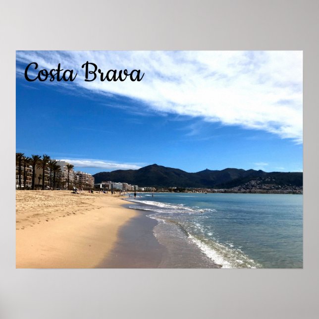 Costa Brava, Spanien - Beach Foto Poster (Vorne)