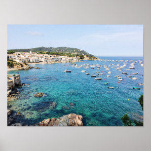 Costa Brava Spanien Landschaftliches Blue Ocean Tr Poster