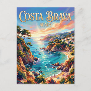 Costa Brava Spanien Postkarte