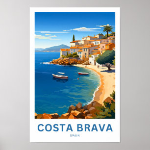 Costa Brava Spanien Reisedrucke Poster
