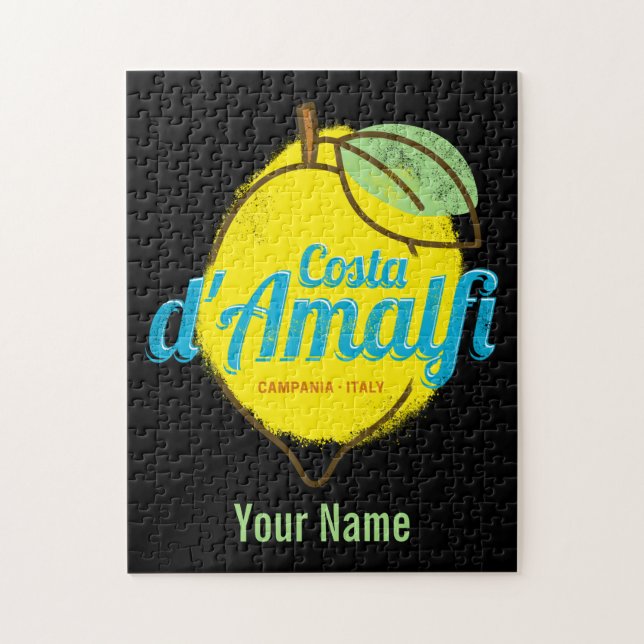 Costa d'Amalfi Lemon Italien Vintag Amalfi Küste Puzzle (Vertikal)