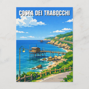 Costa dei Trabocchi Italien Reise Postkarte