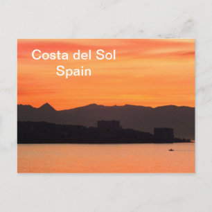 Costa del Sol, Spanien Postkarte
