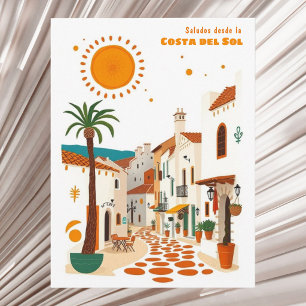Costa del Sol Spanien Urlaub Mittelmeer Postkarte
