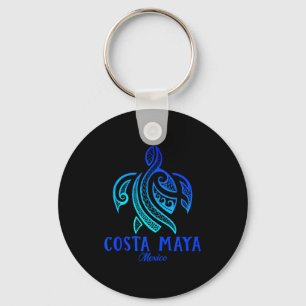 Costa Maya Mexiko Meeresschildkröte Tie Dye Hibisk Schlüsselanhänger