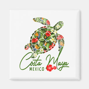 Costa Maya Mexiko Meeresschildkröte Tropischer Hib Magnet