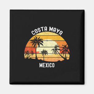 Costa Maya Mexiko Urlaub Souvenir Sunset Beach Magnet