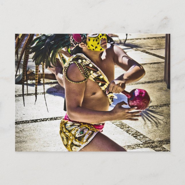 Costa Mayan Ritual Postkarte (Vorderseite)