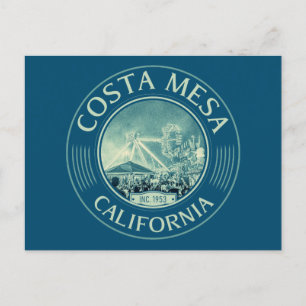 COSTA MESA ORANGE KALIFORNIA - STADT COSTA MESA POSTKARTE