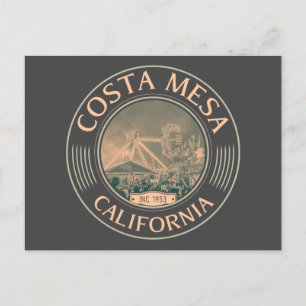 COSTA MESA ORANGE KALIFORNIA - STADT COSTA MESA POSTKARTE