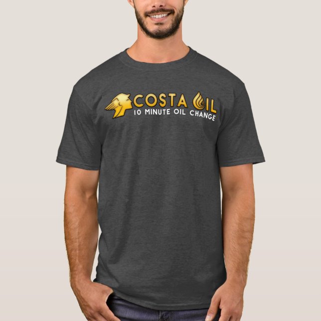 Costa Oil Horizontal Dark T-Shirt (Vorderseite)