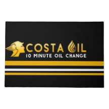 Costa Oil Racing Stripe Design Dose Mat