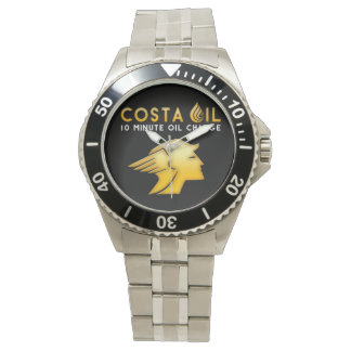 Costa Oil Silver Watch Armbanduhr